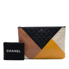 Chanel Large Quilted Lambskin Colorblock O Case Secondhand