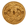 Chanel CC Gold Plated Round Brooch Secondhand