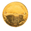 Chanel CC Gold Plated Round Brooch Secondhand