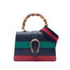 Gucci Medium Leather Bamboo Dionysus Web Satchel Secondhand