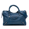 Secondhand Balenciaga Lambskin Motocross Giant 12 City Satchel