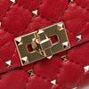 Secondhand Valentino Leather Rockstud Spike Wallet on Chain