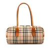 Secondhand Burberry House Check Wool Shoulder Bag