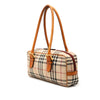 Secondhand Burberry House Check Wool Shoulder Bag