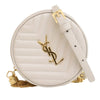 Saint Laurent Baby Chevron Calfskin Round Vinyle Belt Bag Secondhand