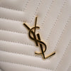 Saint Laurent Baby Chevron Calfskin Round Vinyle Belt Bag Secondhand