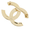 Chanel CC Gold Plated Enamel Brooch Secondhand