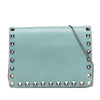 Valentino Pebbled Calfskin Rockstud Wallet On Chain Secondhand