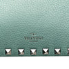 Valentino Pebbled Calfskin Rockstud Wallet On Chain Secondhand