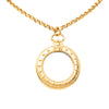 Chanel CC Gold Plated Magnifying Glass Pendant Necklace Secondhand