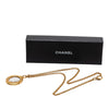 Chanel CC Gold Plated Magnifying Glass Pendant Necklace Secondhand