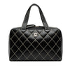 Chanel CC Lambskin Wild Stitch Handbag Secondhand