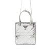 Prada Metallic Spazzolato Leather Triangle Tote Secondhand