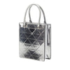Prada Metallic Spazzolato Leather Triangle Tote Secondhand