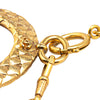 Secondhand Chanel Gold Plated CC Loupe Magnifying Glass Pendant Necklace