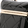 Chanel Quilted Patent Logo Chain Vanity Case Secondhand
