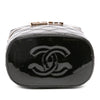 Chanel Quilted Patent Logo Chain Vanity Case Secondhand