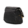 Secondhand Prada Saffiano Trimmed Tessuto Zip Double Buckle Messenger Bag