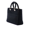 Dior Large Embroidered Canvas Cannage Lady D Lite Secondhand
