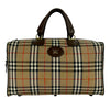 Burberry Haymarket Check Canvas Travel Bag Secondhand