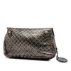 Bottega Veneta Metallic Calfskin Intrecciomirage Chain Flap Crossbody Secondhand