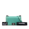 Chanel New Medium Braided Chevron Lambskin Boy Flap Secondhand