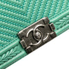 Chanel New Medium Braided Chevron Lambskin Boy Flap Secondhand