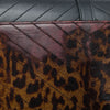 Secondhand Saint Laurent Chevron Calfskin and Leopard Printed Calf Hair Classic Monogram Envelope Crossbody