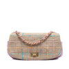 Chanel Chocolate Bar Tweed Mademoiselle Turnlock Flap Secondhand