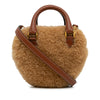 Celine Shearling Heart Satchel Secondhand