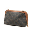 Celine Triomphe Coated Canvas Clutch On Chain Secondhand