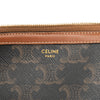 Celine Triomphe Coated Canvas Clutch On Chain Secondhand