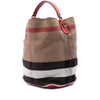 Burberry Medium Mega Check Canvas Ashby Bucket Bag Secondhand