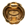 Chanel CC Gold Plated Swirl Clip on Earrings Secondhand