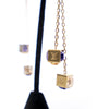 Louis Vuitton Gold Plated Crystal Gamble Drop Earrings And Necklace Set Secondhand