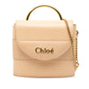 Chloé Lizard Embossed Leather Aby Lock Satchel Secondhand