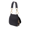 Burberry Large Leather and Haymarket Check Coated Canvas Bridle Saddle Bag Secondhand