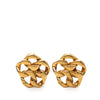 Chanel Gold Plated Chain Link Clip On Earrings Secondhand