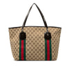 Gucci GG Canvas Web Jolie Tote Secondhand