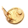 Chanel Gold Plated Coin Clip On Earrings Secondhand