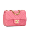 Chanel Mini Square Lambskin Pearl Samba Flap Secondhand