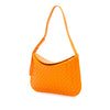 Bottega Veneta Brushed Calfskin Intrecciato Cradle Fold Over Shoulder Bag Secondhand