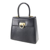 Ferragamo Small Leather Gancini Iconic Top Handle Bag Secondhand