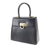 Ferragamo Leather Gancini Iconic Top Handle Bag Secondhand