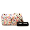 Saint Laurent Medium Silk Carre Rive Gauche Print Patchwork Jamie Shoulder Bag Secondhand