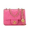 Chanel Mini Square Classic Lambskin Pearl Crush Single Flap Secondhand