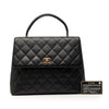 Chanel CC Quilted Caviar Kelly Top Handle Bag Secondhand