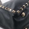 Valentino Garavani Rockstud Leather 2Way Handbag in Black Secondhand