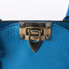 Valentino Garavani Rockstud Leather 2Way Handbag in Blue Secondhand