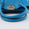 Valentino Garavani Rockstud Leather 2Way Handbag in Blue Secondhand
